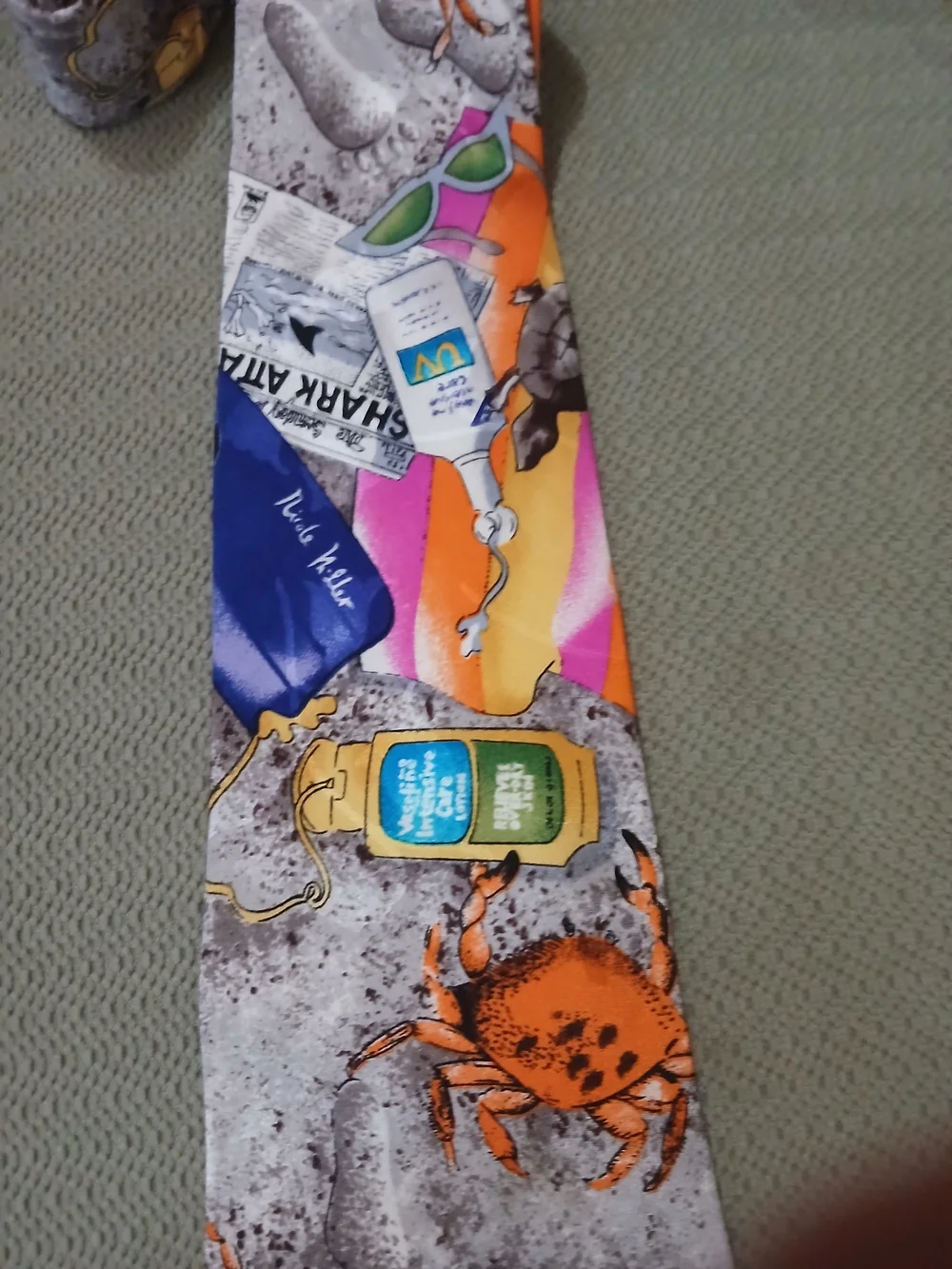 Nicole Miller Men's Vintage Silk Tie Beach Fun Collection
